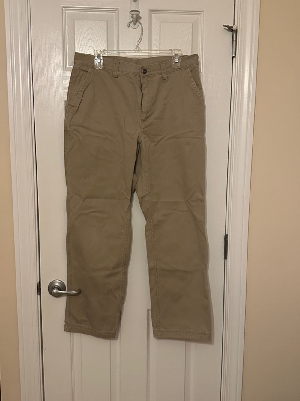 Duluth Trading Co Khaki Straight-Leg Chinos